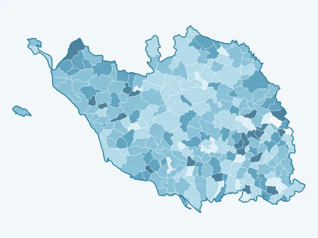 Carte du vote Nicolas Dupont-Aignan dans la Vendée (85)