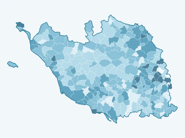 Carte du vote Valérie Pécresse dans la Vendée (85)