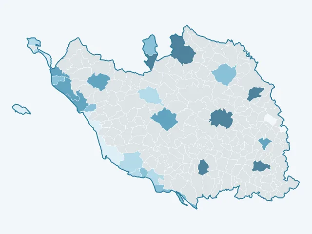 Carte du rendement locatif dans la Vendée (85)