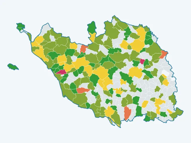 Carte du sentiment de sécurité dans la Vendée (85)