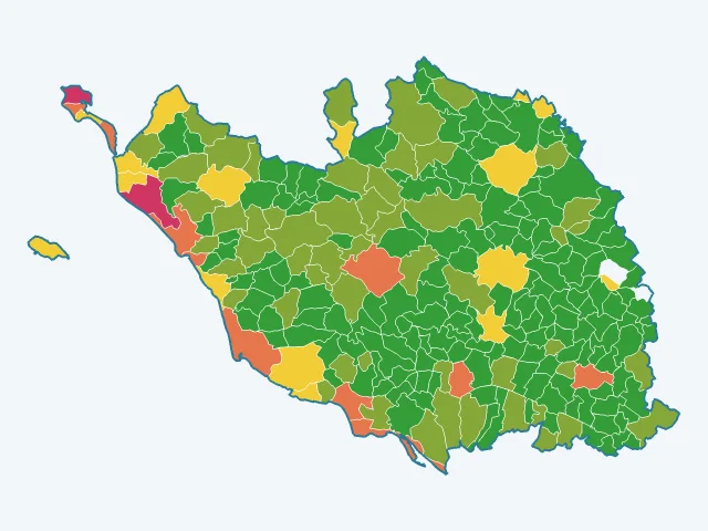 Carte des vols et dégradations dans la Vendée (85)
