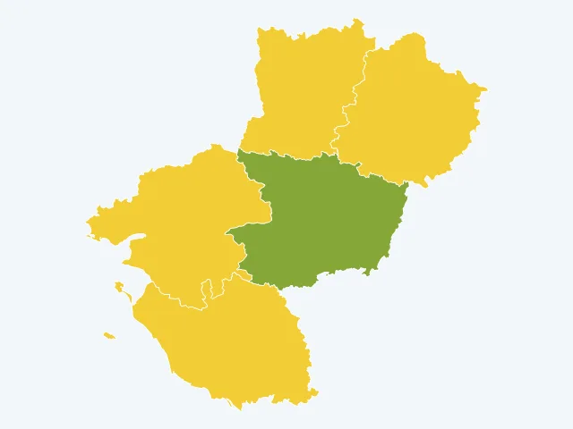 Carte de la vie pratique dans les Pays de la Loire