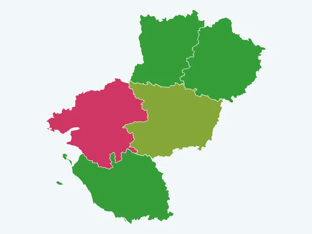 Carte des vols et dégradations dans les Pays de la Loire