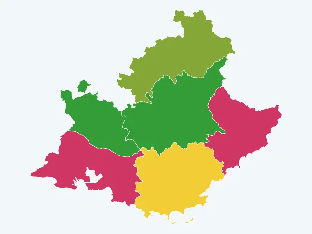 Carte des agressions physiques et sexuelles en Provence-Alpes-Côte d'Azur