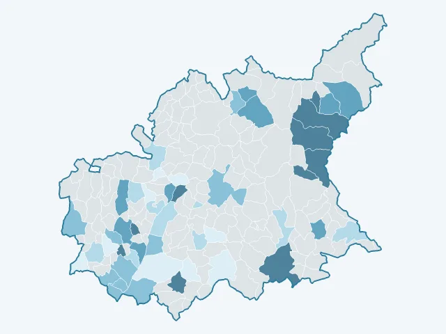 Carte de l'évolution des prix immobiliers dans les Alpes-de-Haute-Provence (04)