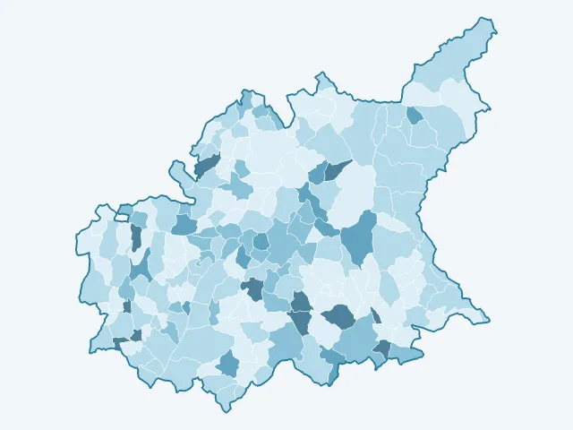 Carte du vote Anne Hidalgo dans les Alpes-de-Haute-Provence (04)
