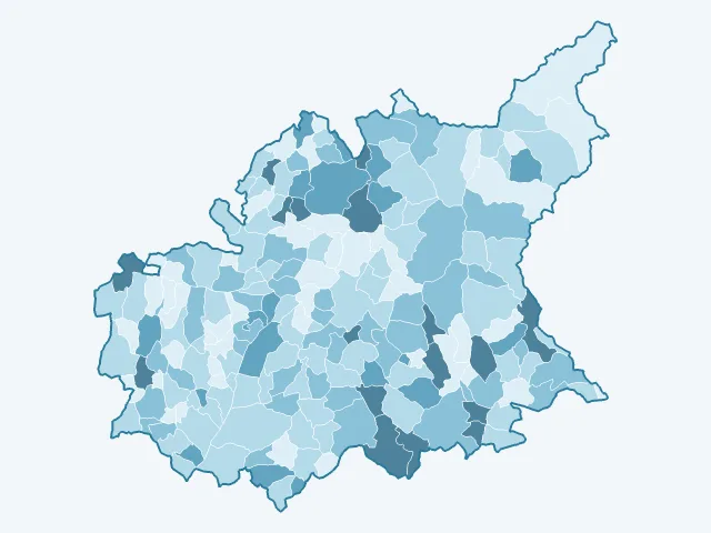 Carte du vote Fabien Roussel dans les Alpes-de-Haute-Provence (04)