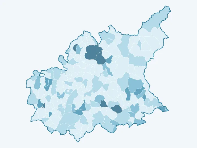 Carte du vote Nathalie Arthaud dans les Alpes-de-Haute-Provence (04)