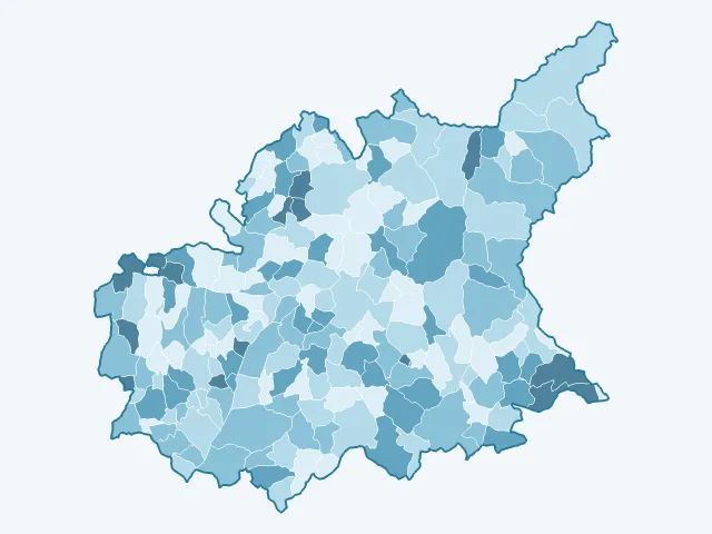 Carte du vote Nicolas Dupont-Aignan dans les Alpes-de-Haute-Provence (04)