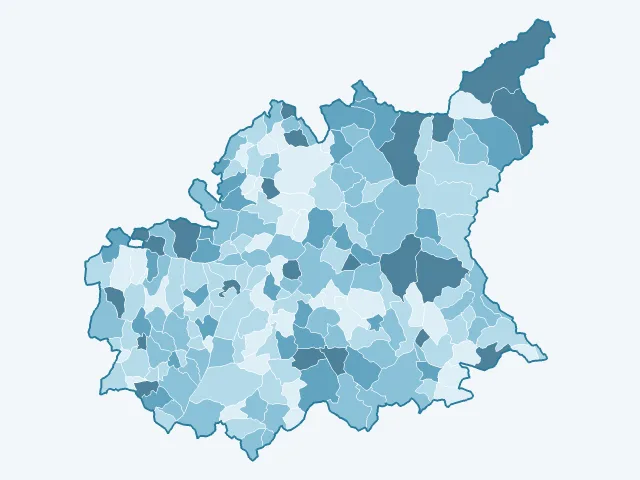 Carte du vote Yannick Jadot dans les Alpes-de-Haute-Provence (04)