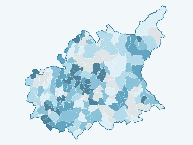 Carte du revenu moyen dans les Alpes-de-Haute-Provence (04)