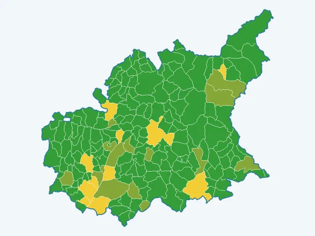 Carte de l'indice de tranquillité dans les Alpes-de-Haute-Provence (04)