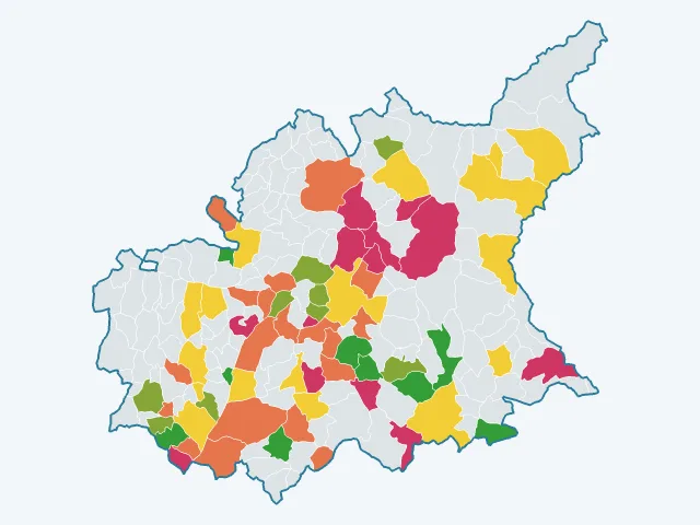 Carte de la vie pratique dans les Alpes-de-Haute-Provence (04)