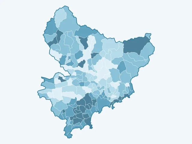 Carte du vote Emmanuel Macron dans les Alpes-Maritimes (06)