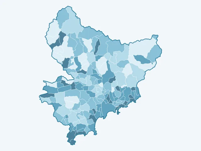 Carte du vote Éric Zemmour dans les Alpes-Maritimes (06)