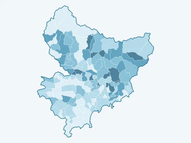 Carte du vote Fabien Roussel dans les Alpes-Maritimes (06)