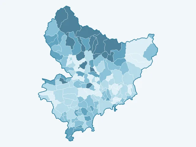 Carte du vote Valérie Pécresse dans les Alpes-Maritimes (06)