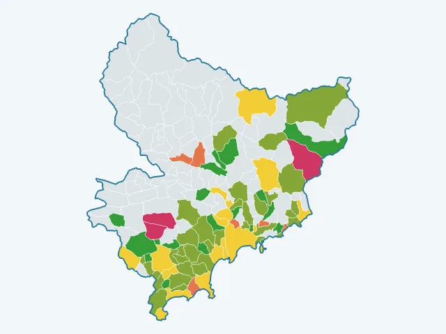 Carte du sentiment de sécurité dans les Alpes-Maritimes (06)