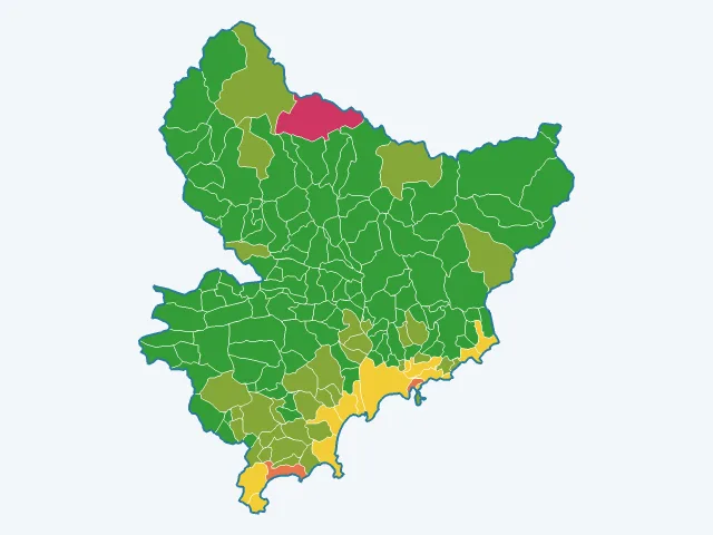 Carte des vols et dégradations dans les Alpes-Maritimes (06)