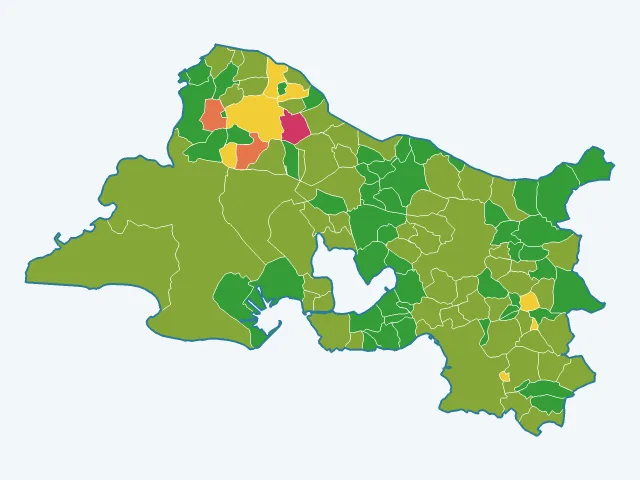 Carte des cambriolages dans les Bouches-du-Rhône (13)