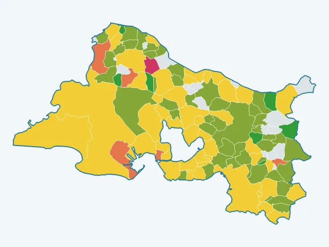 Carte de la satisfaction des habitants dans les Bouches-du-Rhône (13)