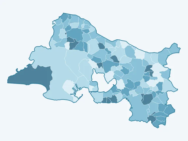 Carte du vote Éric Zemmour dans les Bouches-du-Rhône (13)