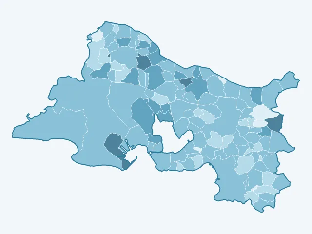 Carte du vote Philippe Poutou dans les Bouches-du-Rhône (13)