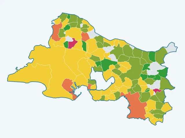 Carte du sentiment de sécurité dans les Bouches-du-Rhône (13)