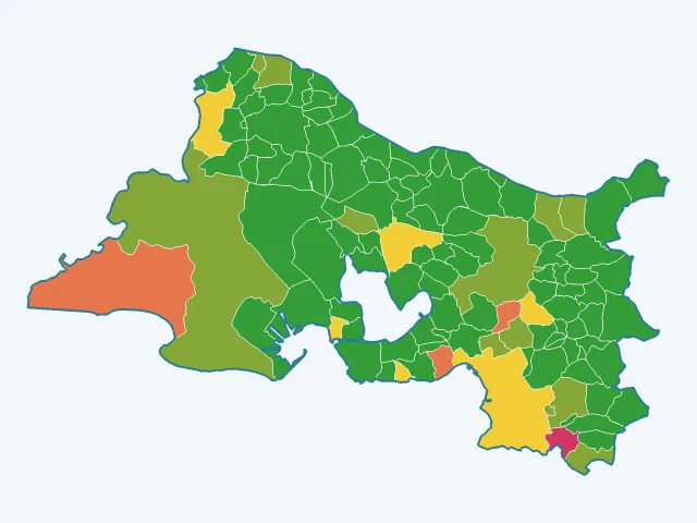 Carte des infractions liées aux stupéfiants dans les Bouches-du-Rhône (13)