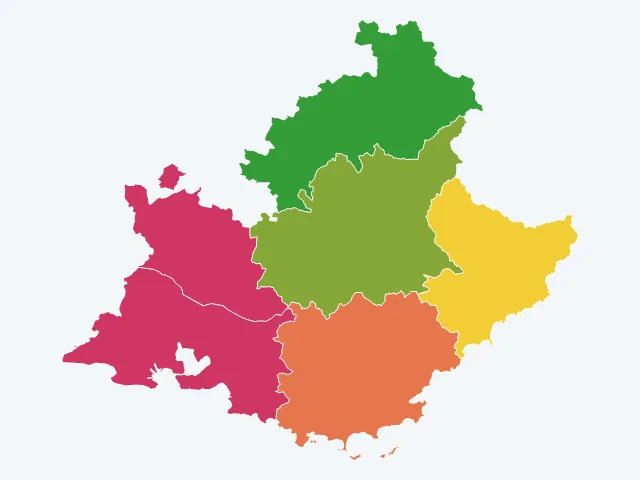Carte des cambriolages en Provence-Alpes-Côte d'Azur