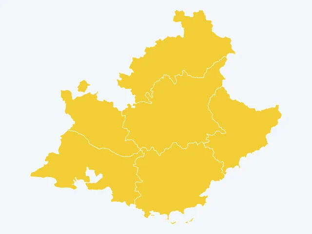 Carte de l'éducation et de la culture en Provence-Alpes-Côte d'Azur