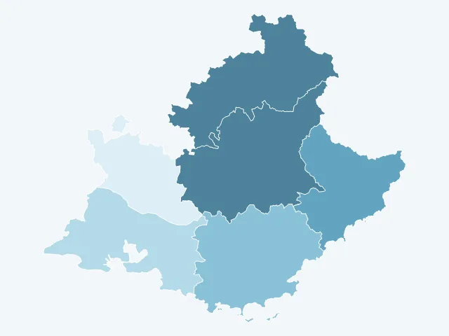 Carte de l'évolution des prix immobiliers en Provence-Alpes-Côte d'Azur