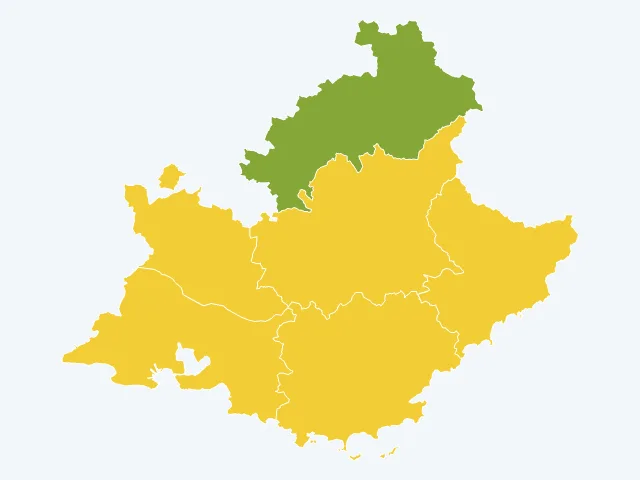 Carte de la satisfaction des habitants en Provence-Alpes-Côte d'Azur