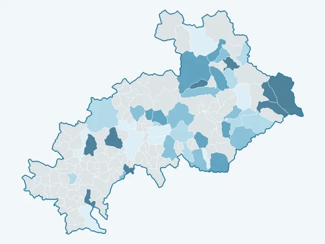 Carte de l'évolution des prix immobiliers dans les Hautes-Alpes (05)