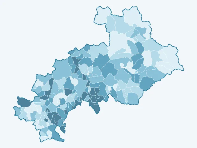 Carte du vote Marine Le Pen dans les Hautes-Alpes (05)