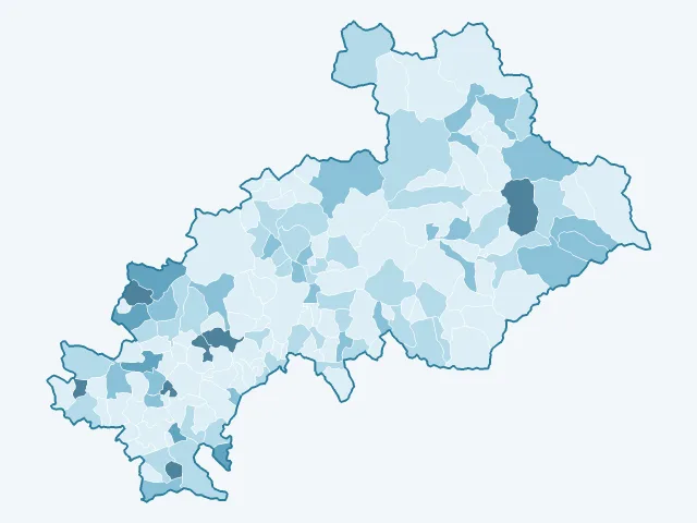 Carte du vote Nathalie Arthaud dans les Hautes-Alpes (05)