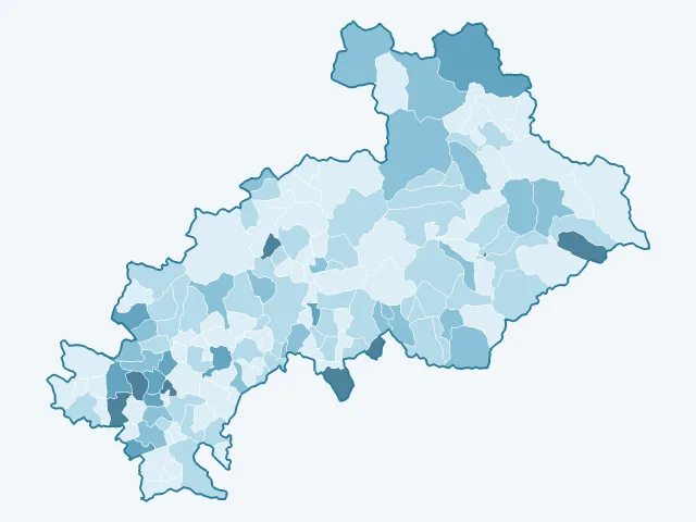 Carte du vote Philippe Poutou dans les Hautes-Alpes (05)
