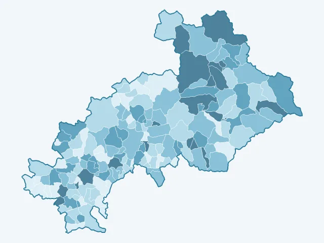 Carte du vote Yannick Jadot dans les Hautes-Alpes (05)