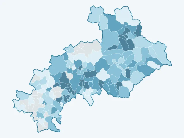Carte du revenu moyen dans les Hautes-Alpes (05)