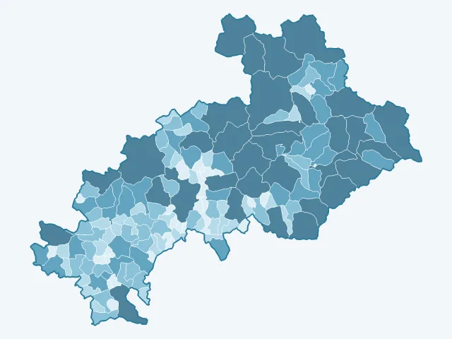 Carte de la superficie dans les Hautes-Alpes (05)