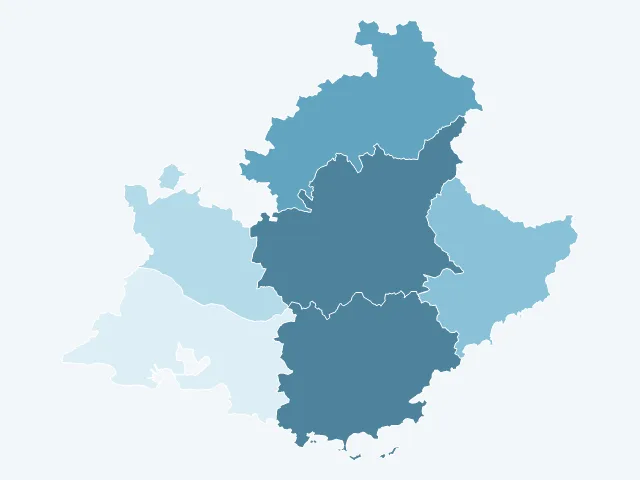 Carte du vote Nicolas Dupont-Aignan en Provence-Alpes-Côte d'Azur