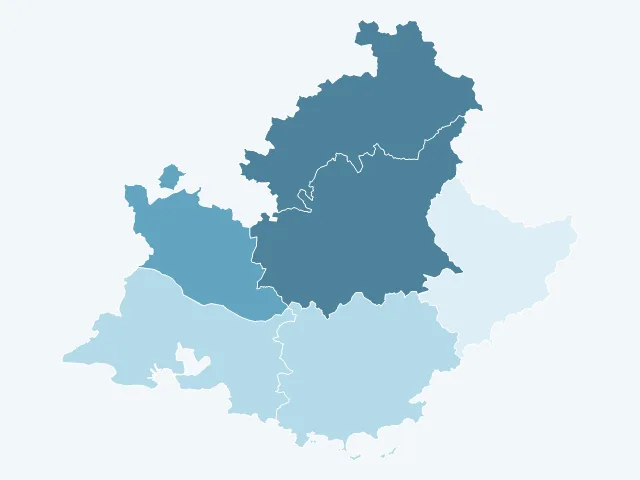 Carte du vote Philippe Poutou en Provence-Alpes-Côte d'Azur