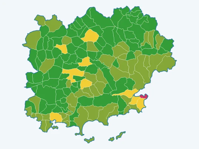 Carte des agressions physiques et sexuelles dans le Var (83)