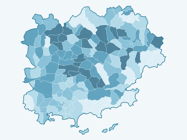 Carte des logements vacants dans le Var (83)