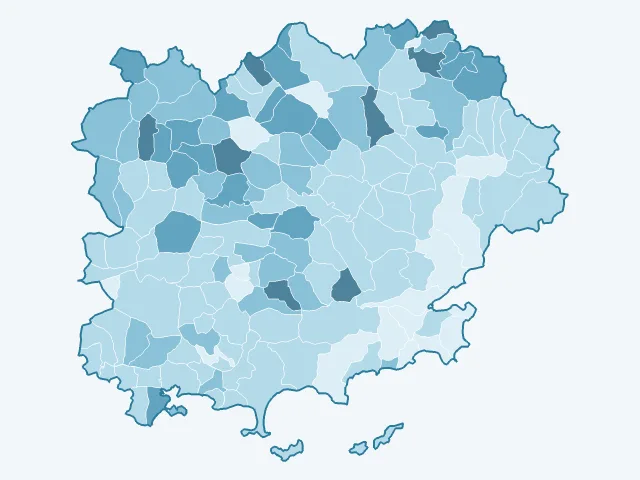 Carte du vote Fabien Roussel dans le Var (83)