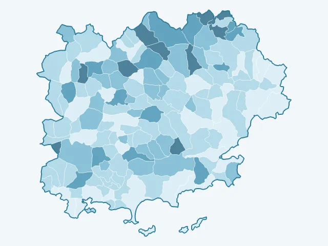 Carte du vote Jean Lassalle dans le Var (83)