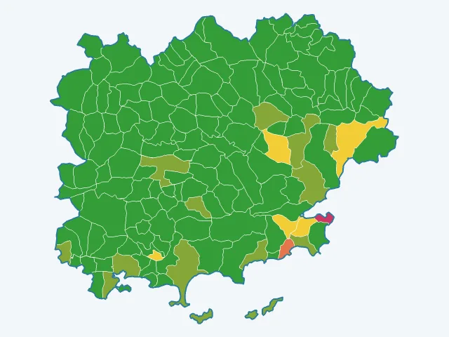 Carte des infractions liées aux stupéfiants dans le Var (83)