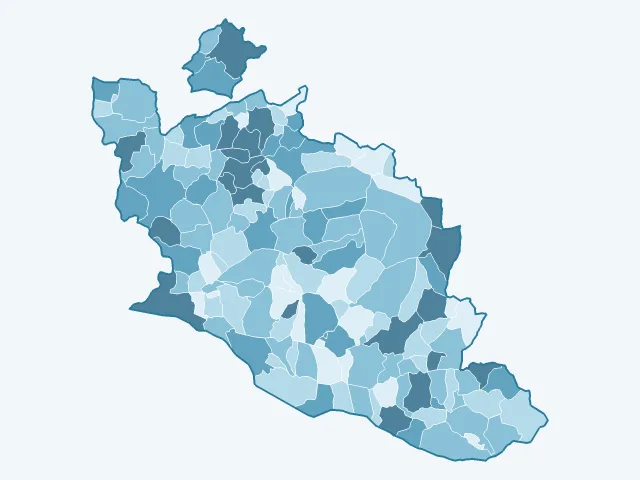 Carte des logements vacants dans le Vaucluse (84)