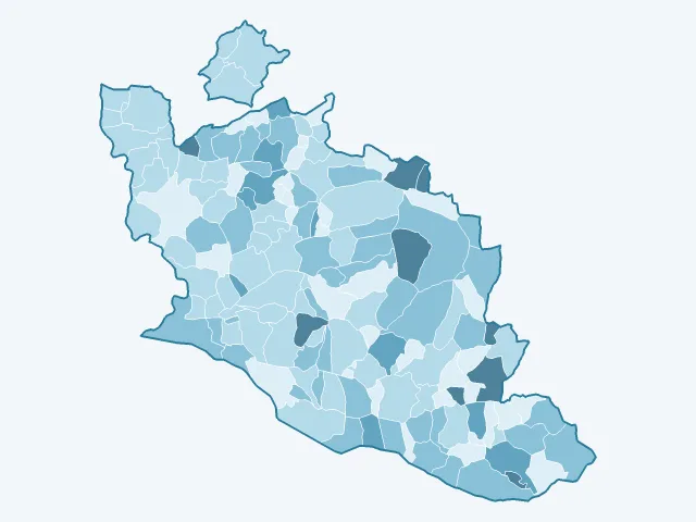 Carte du vote Anne Hidalgo dans le Vaucluse (84)