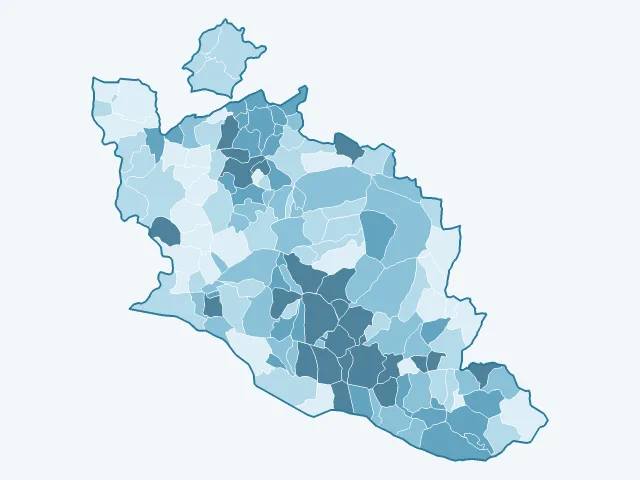 Carte du vote Emmanuel Macron dans le Vaucluse (84)